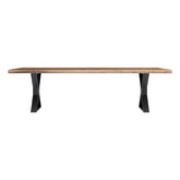 Laconia Solid Wood Handcrafted Single Slab Live Edge Dining Table